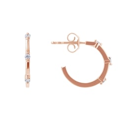 Runde Ohrringe mit Lab Grown Diamanten Ramila