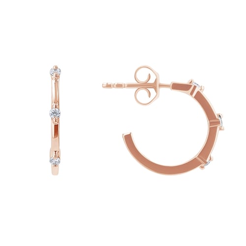 Runde Ohrringe mit Lab Grown Diamanten Ramila