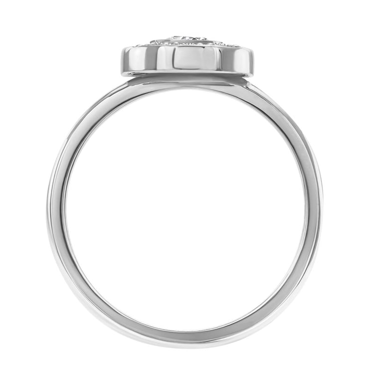Verlobungsring Halo mit Diamanten 30155