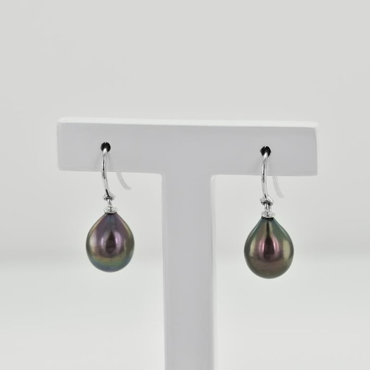 Ohrringe mit schwarzer Perle 51753