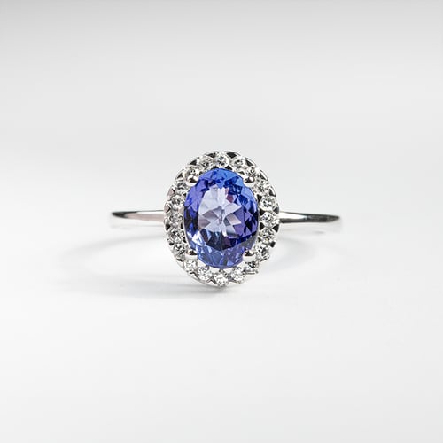 Ring mit Tansanit und Diamanten Daffne