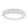 Half-Eternity-Ring aus Gold mit natürlichen Baguette-Diamanten Faheem