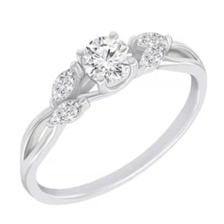 Romantische Scheidungsring mit Lab Grown Diamanten Lyonel