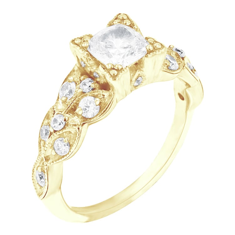 Goldener Vintage Ring voller Diamanten Galya 98905