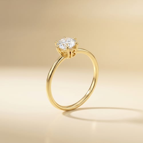Verlobungsring mit Buchstabenund Lab Grown Diamanten Birdie