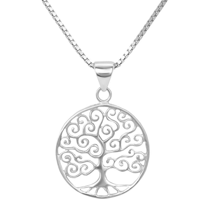 Silberner Anhänger Baum des Lebens Urle