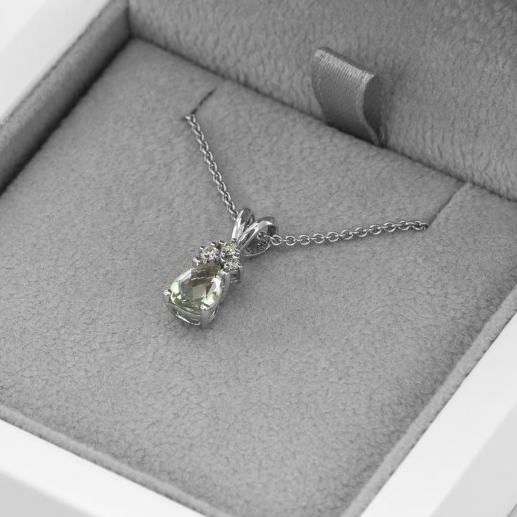 Goldanhänger mit Amethystträne und Diamanten Electrah 50624