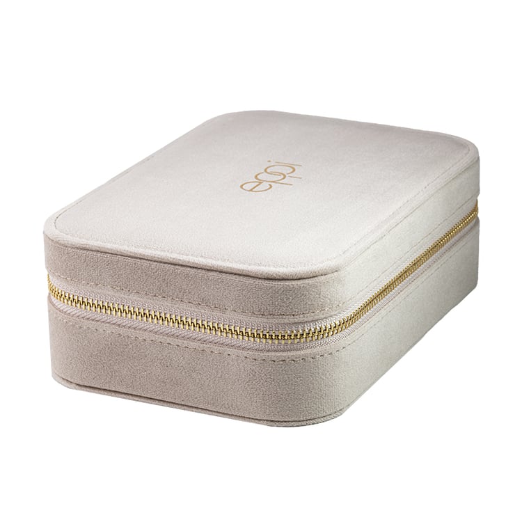 Große beigefarbene reise schmuckkästchen Shields