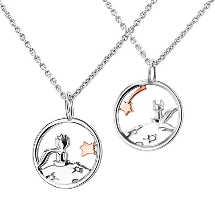 Set von Geschnitzte Halsketten Kleiner Prinz 140662