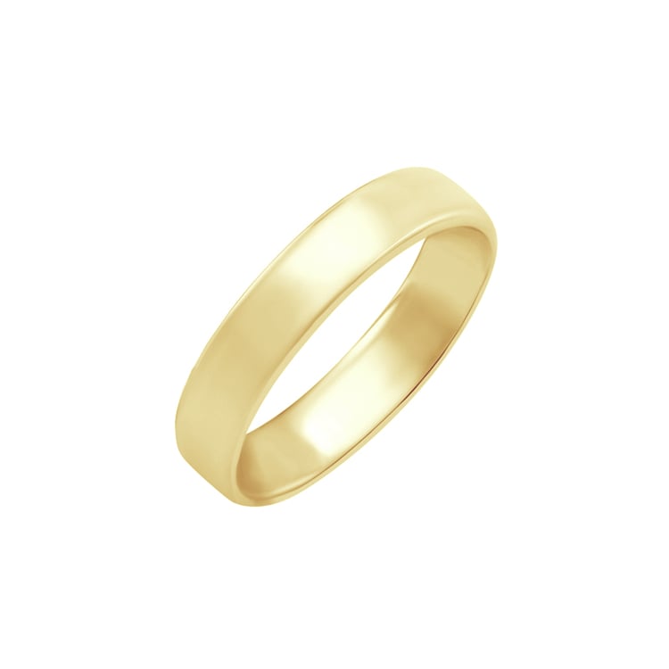 Goldener Ehering im Komfort Stil Ygyn