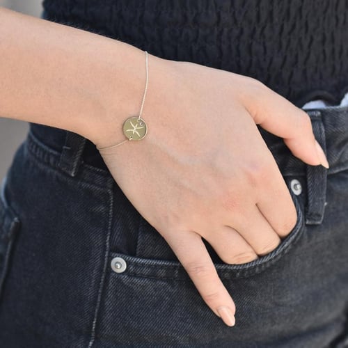 Goldenes Armband mit Amethyst für das Sternzeichen Fische