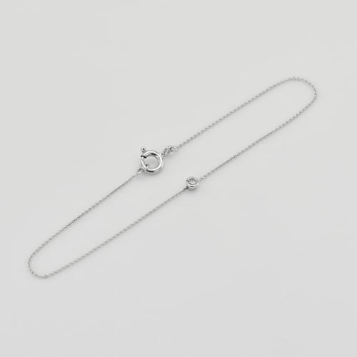 Minimalistisches Armband mit einem Moissaniten Bonato