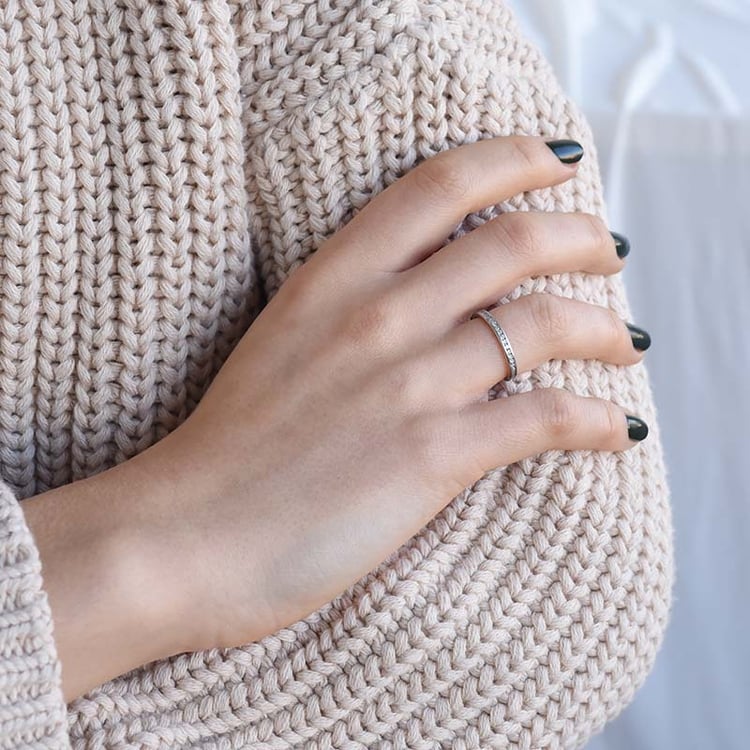 Glänzender Eternity-Ring mit Diamanten Rosie 92576
