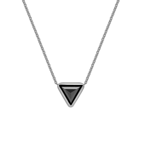 Goldene Halskette mit schwarzem Diamant Baya