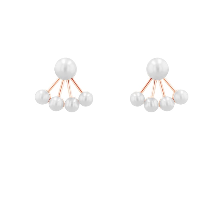 Unkonventionelle Ohrstecker 2in1 mit Perlen Lokita 120767