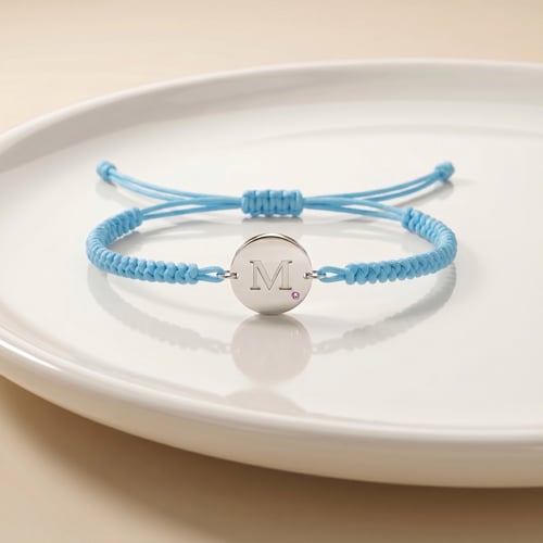 Goldenes Armband mit einem Anhänger mit rosa Saphiren Zara