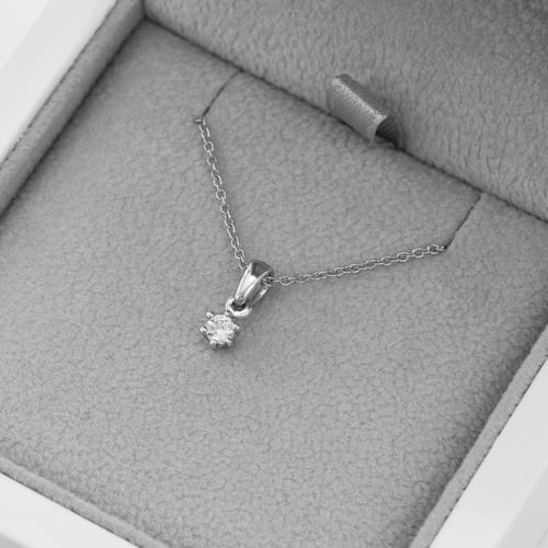 Anhänger mit Lab Grown Diamant und Auswahl des Karatgewichts Cocobe