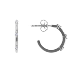Runde Ohrringe mit Diamanten Ramila