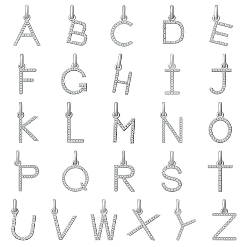 Personalisierte goldene Buchstabenanhänger mit Diamanten Munro