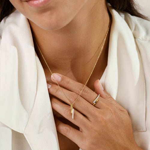 Anhänger aus Gold mit Lab Grown Diamanten Katie