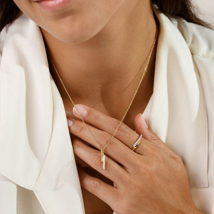 Anhänger aus Gold mit Lab Grown Diamanten Katie 161468