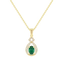 Anhänger mit Smaragd und Diamanten Colossus