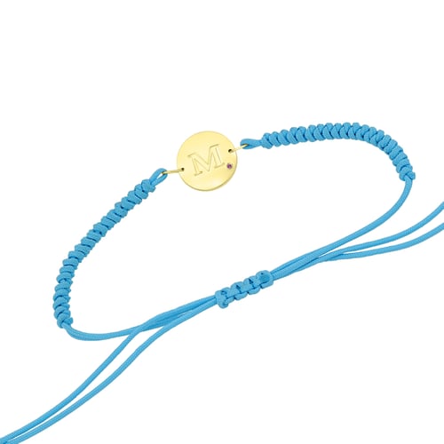 Armband mit einem Anhänger mit rosa Saphiren Zara