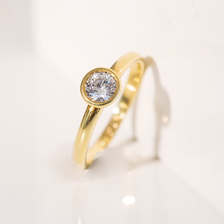 Verlobungsring mit Diamant Gopi 122836