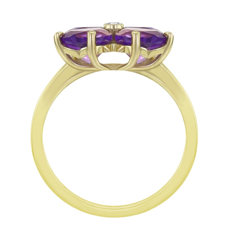 Goldring mit Diamanten 12617