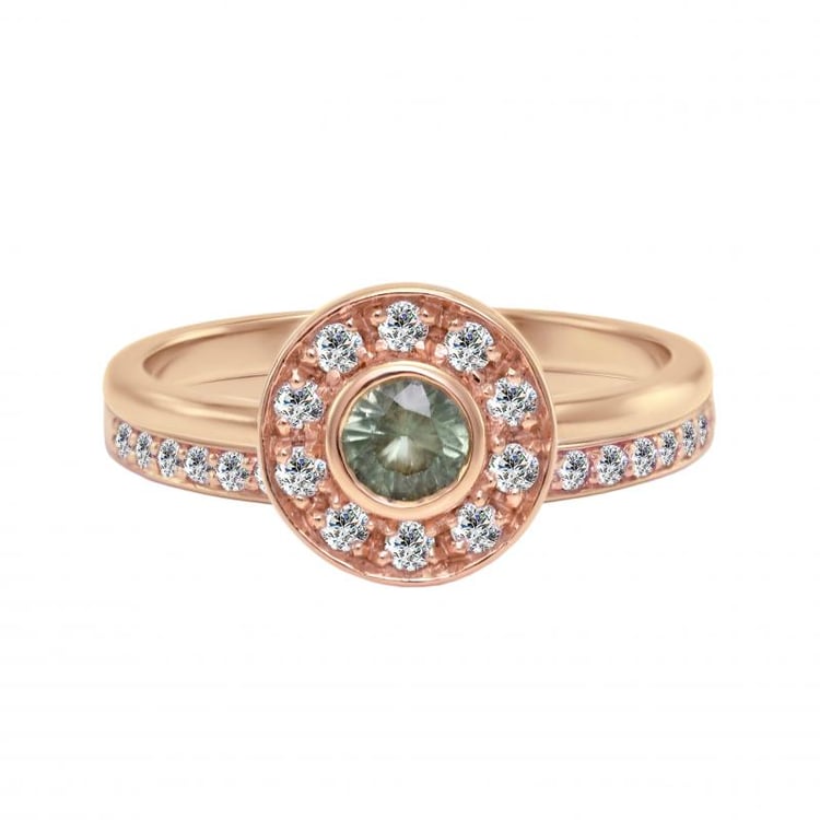 Verlobungsring-Set mit Alexandrit und Diamanten Evies 27421