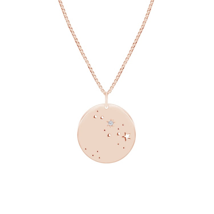 Silberner Anhänger mit Sternbild und Diamant Nyala 83732