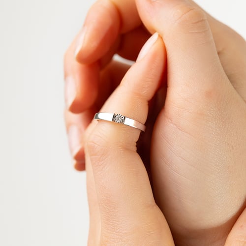 Eleganter Verlobungsring mit Diamant Segunda
