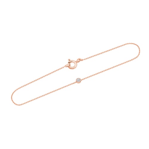 Minimalistisches Goldarmband mit Lab Grown Diamanten Bonato