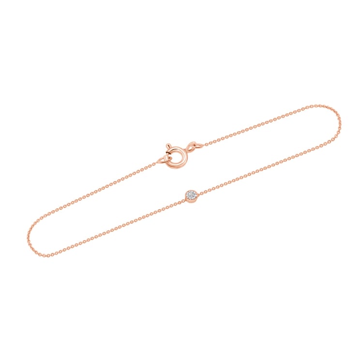 Minimalistisches Goldarmband mit Lab Grown Diamanten Bonato 150239