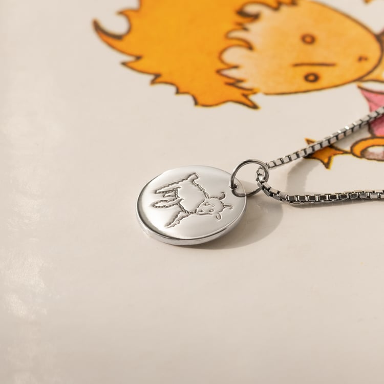 Anhänger mit der Gravur eines Lamms Der Kleine Prinz 138905