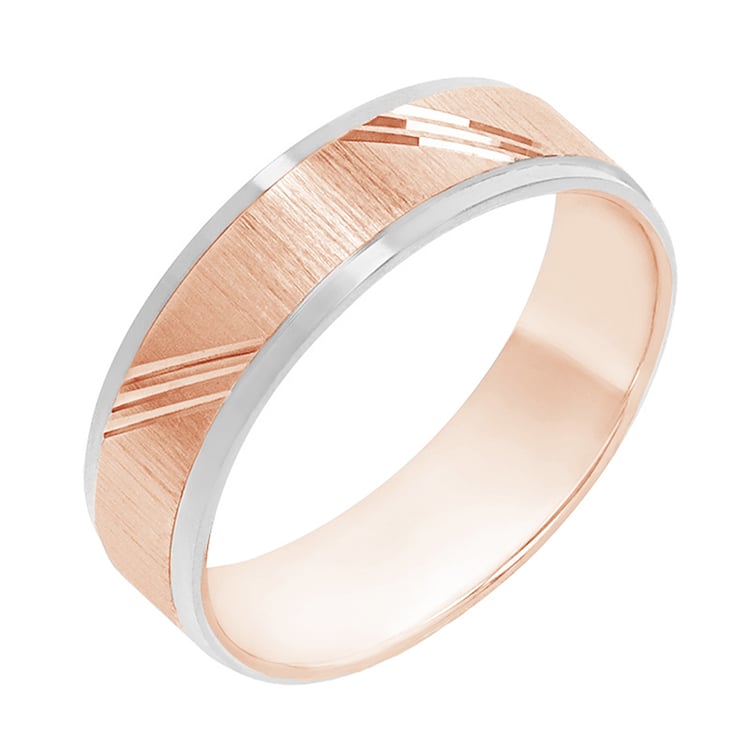 Eheringe aus Gold mit Muster Otho 80390