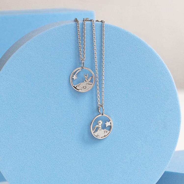 Silberner Geschnitzter Anhänger mit Fuchs Kleiner Prinz 142039