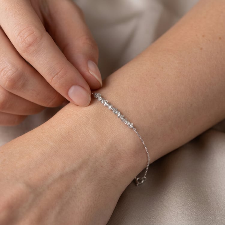 Armband aus Gold mit rosa ungeschliffenen Diamanten Benaty 169709