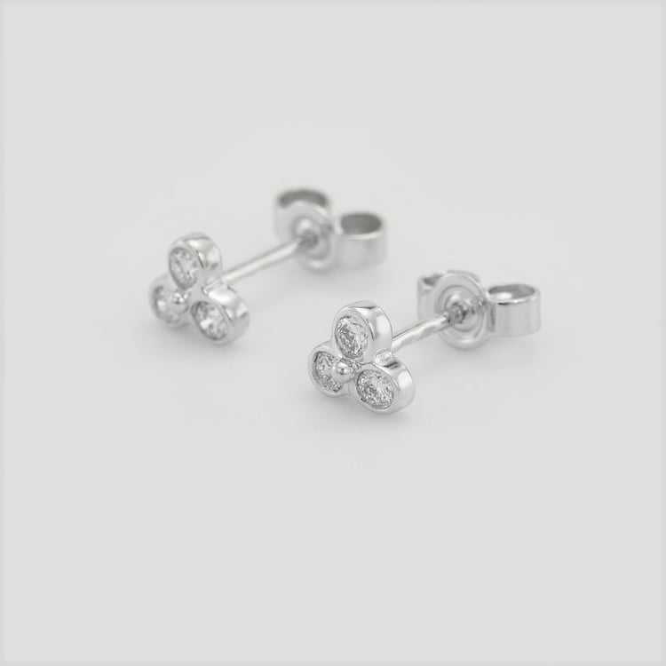 Goldene Diamantohrringe Vallery 104498