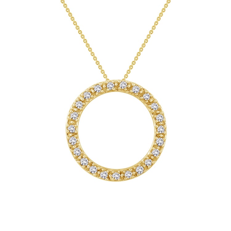 Silberner Karma-Anhänger mit Lab Grown Diamanten Hallie 104272