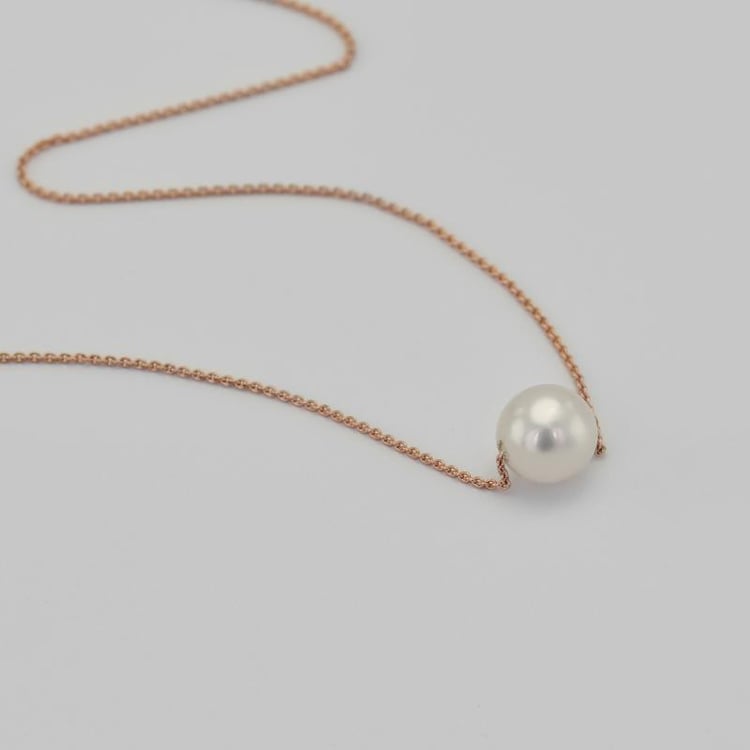 Feine Goldkette mit Perle Lemoneli 41160