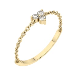 Minimalistischer Ring mit Lab Grown Diamanten Luthar