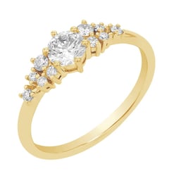 Romantischer Verlobungsring mit Diamanten Donell