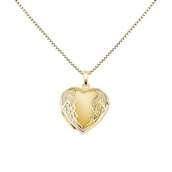 Silbernes Medaillion in Herzform zum Öffnen Hugh