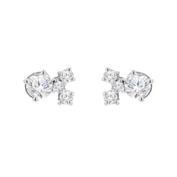 Cluster Ohrringe mit Moissaniten und Lab Grown Diamanten Kerrie