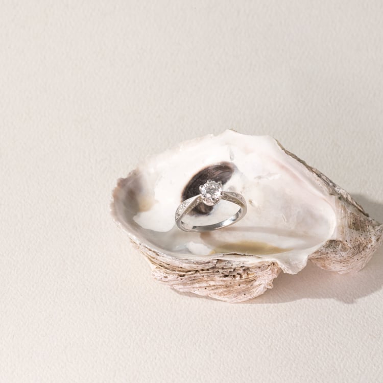 Verlobungsring im Vintage-Stil mit einem Diamanten Teagan 100943