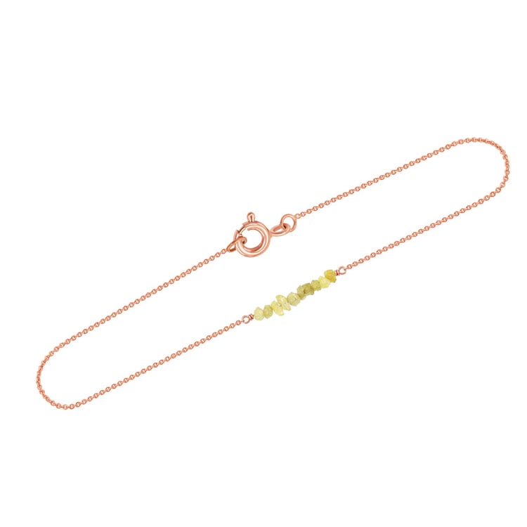 Armband mit gelben ungeschliffenen Diamanten Wiul 38501