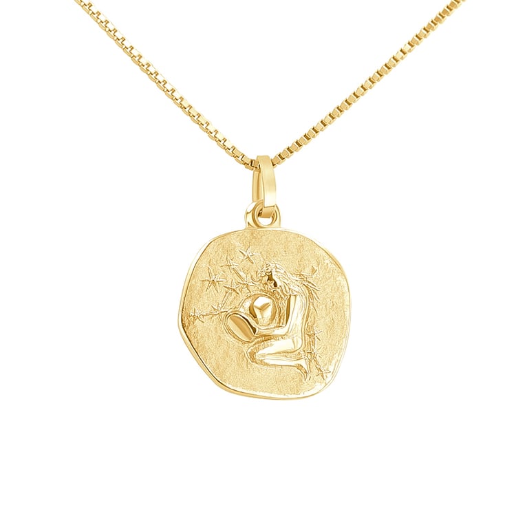 Silberanhänger mit Symbolen des Tierkreiszeichens