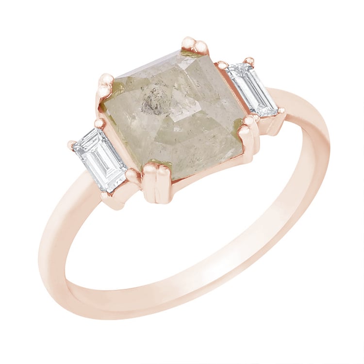 Ring mit gelbem Salt and Pepper Diamanten Yasmin 117624