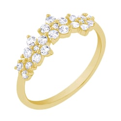 Ring mit Blumen aus Lab Grown Diamanten Juliet